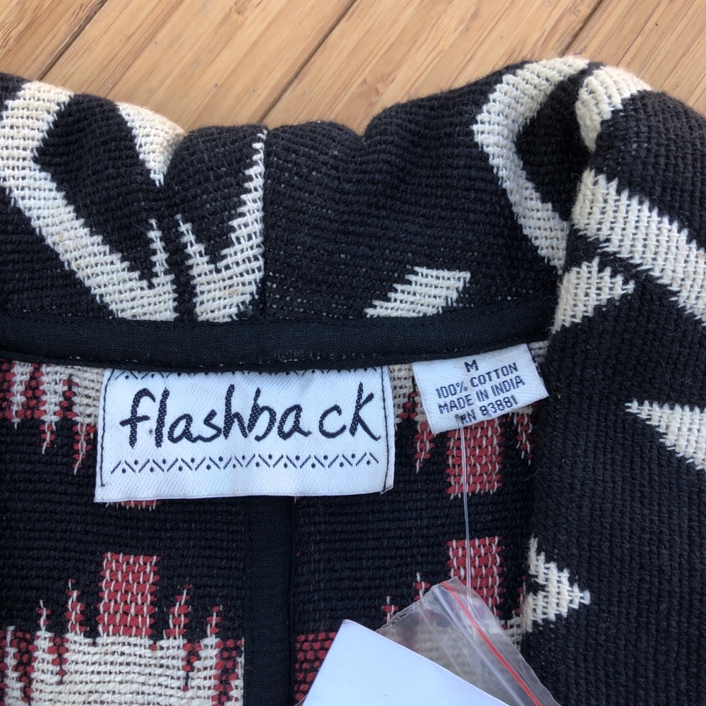 Flashback Cropped Ethnic Patterned Jacket - image 7